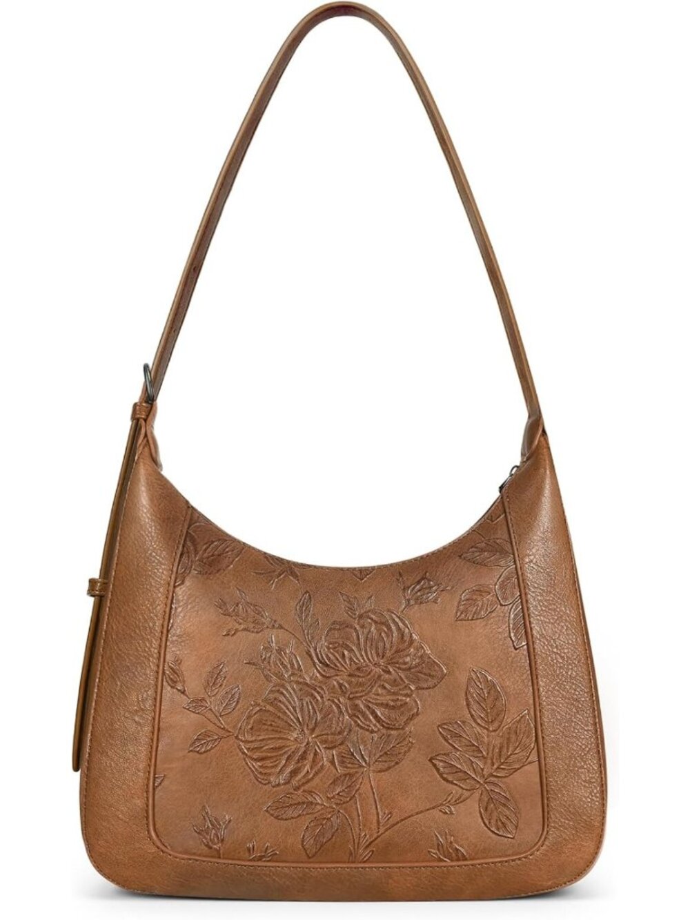 Chic Small Crescent Shoulder Bag for Women | Vegan Leather Daily Travel Purse